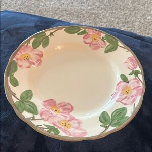 Franciscan Dessert Rose 11” Dinner Plate England Pink Floral vintage plt 5